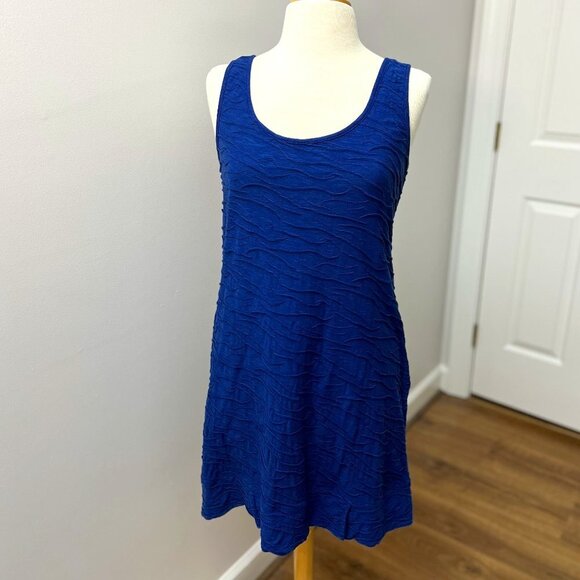 Horny Toad Women's Samba Wave Navy Tank Dress Sz M - Picture 2 of 11